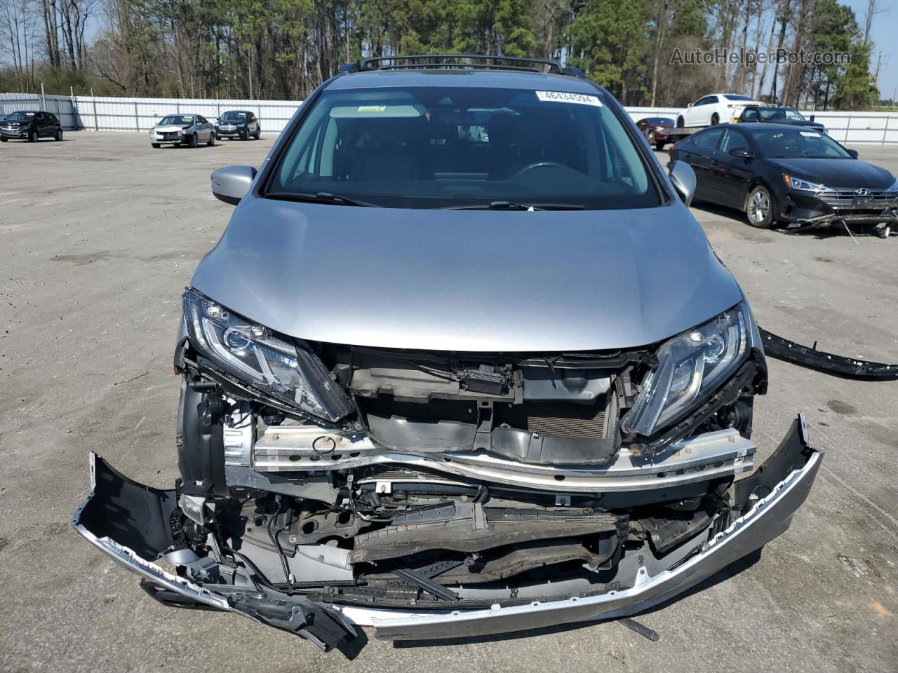 2019 Honda Odyssey Exl Silver vin: 5FNRL6H77KB073289