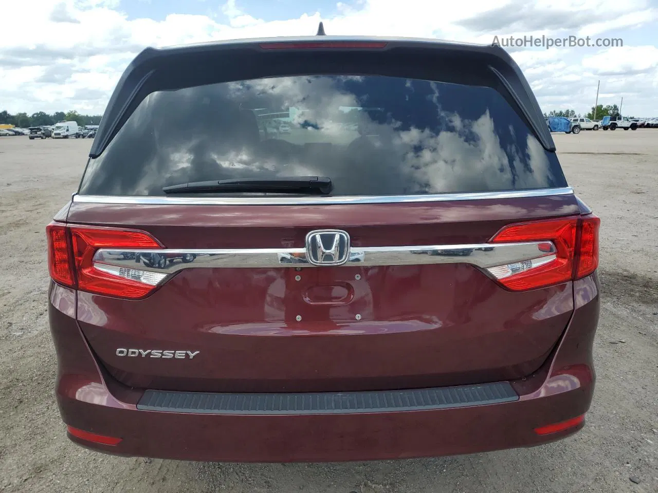 2019 Honda Odyssey Exl Burgundy vin: 5FNRL6H77KB107618