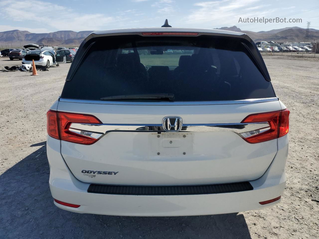 2019 Honda Odyssey Exl White vin: 5FNRL6H77KB119669