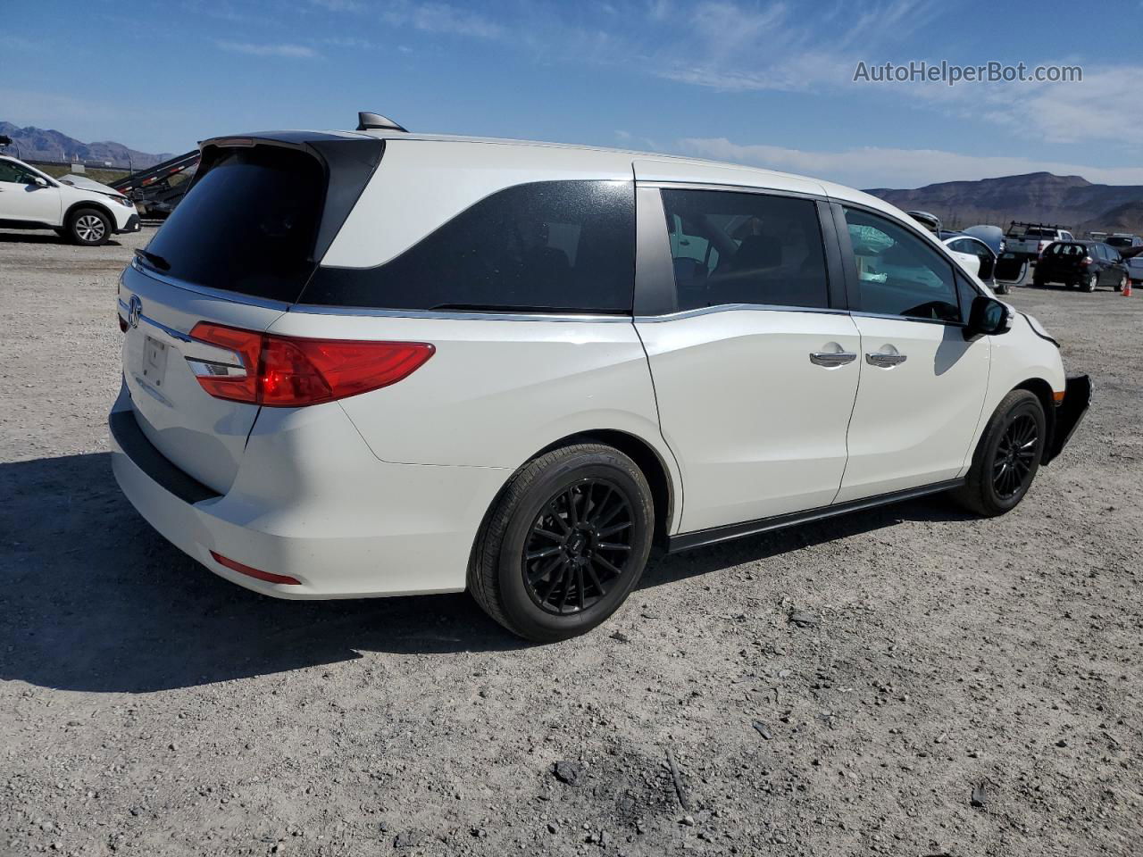 2019 Honda Odyssey Exl White vin: 5FNRL6H77KB119669