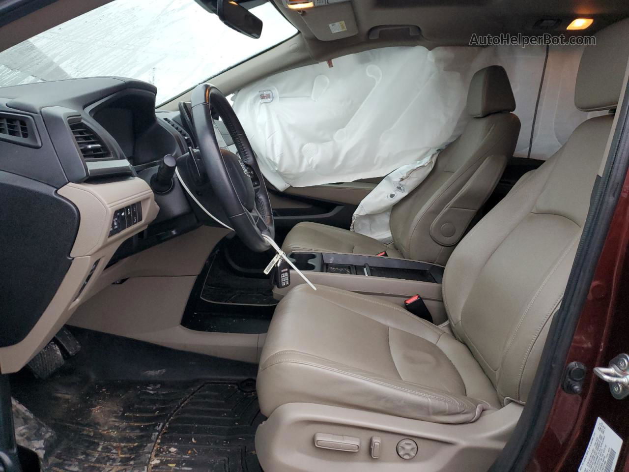 2019 Honda Odyssey Exl Бордовый vin: 5FNRL6H77KB121986