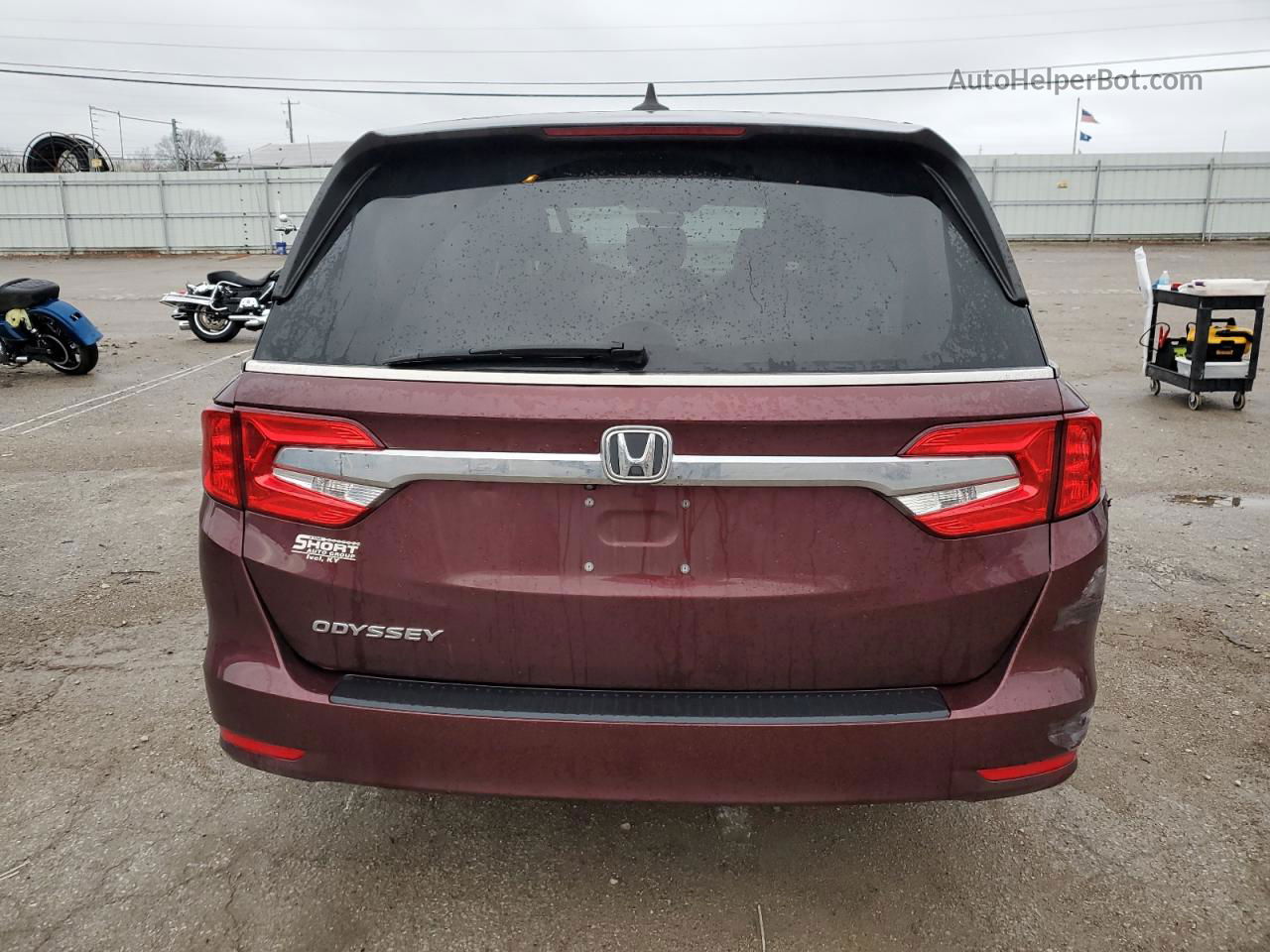 2019 Honda Odyssey Exl Бордовый vin: 5FNRL6H77KB121986