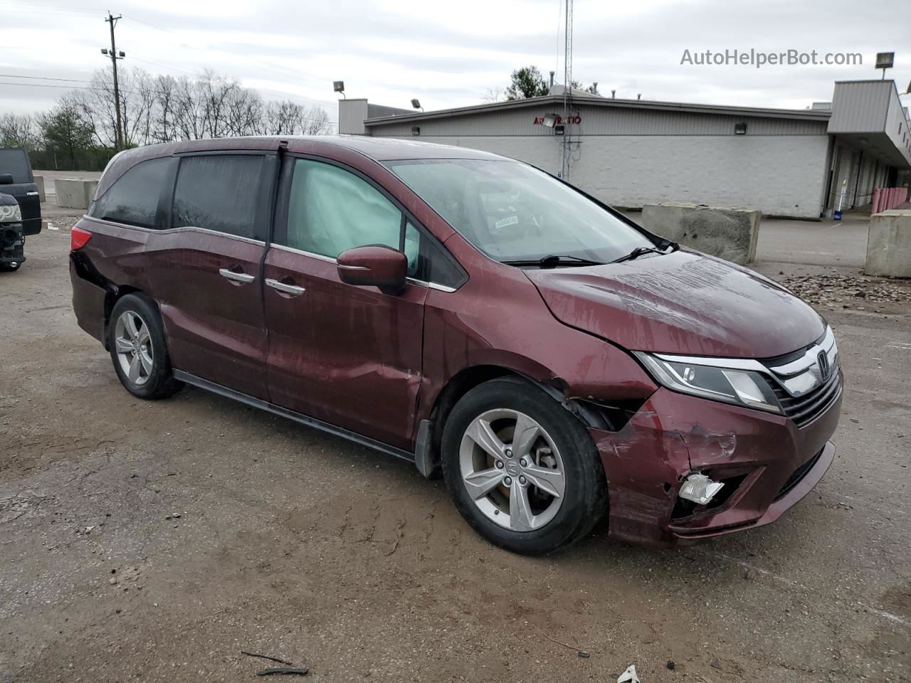 2019 Honda Odyssey Exl Burgundy vin: 5FNRL6H77KB121986