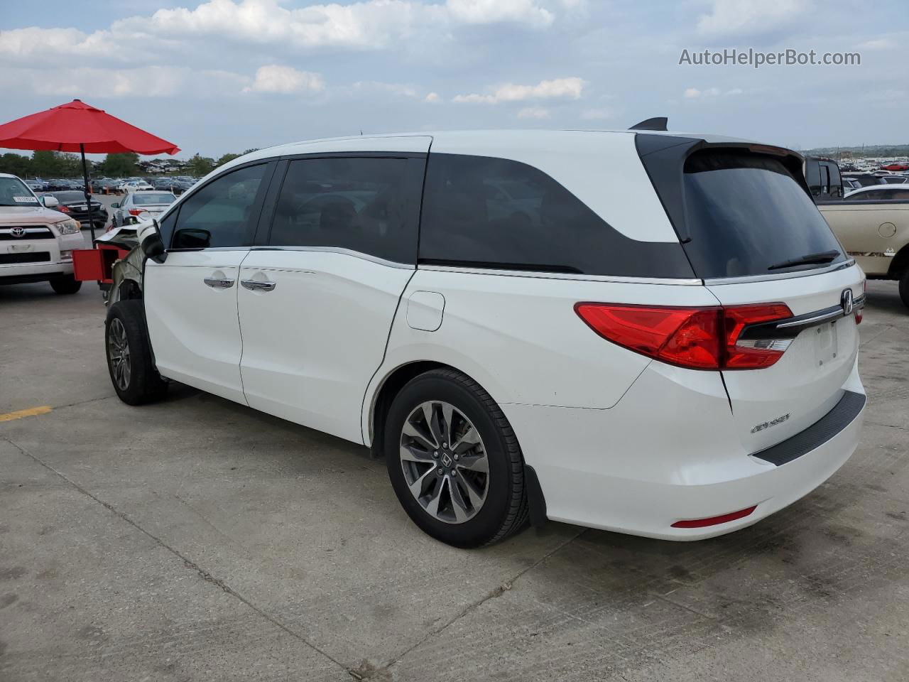 2021 Honda Odyssey Exl Белый vin: 5FNRL6H77MB026217