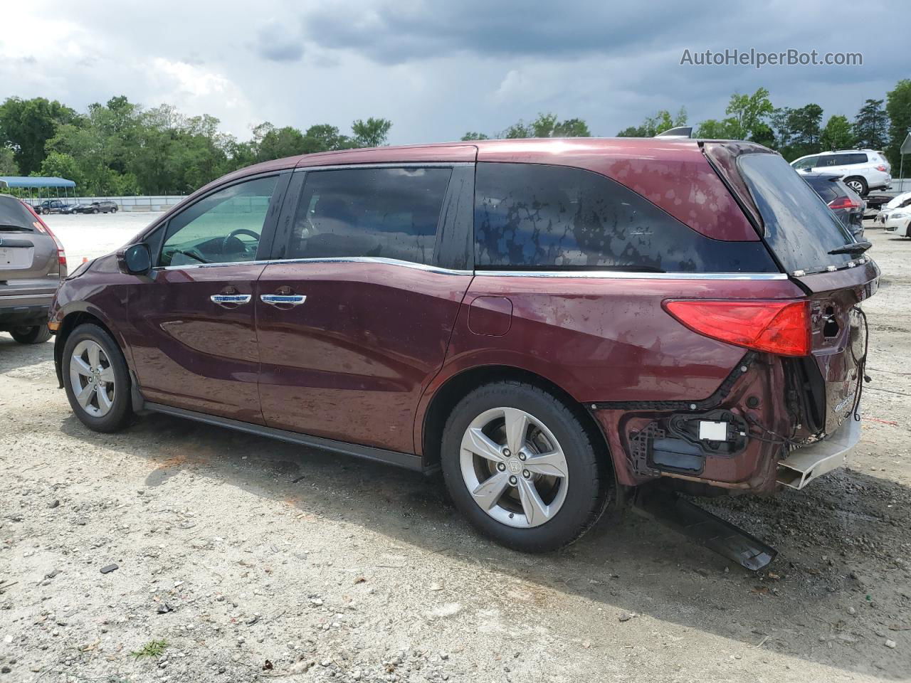 2019 Honda Odyssey Exl Burgundy vin: 5FNRL6H78KB045842