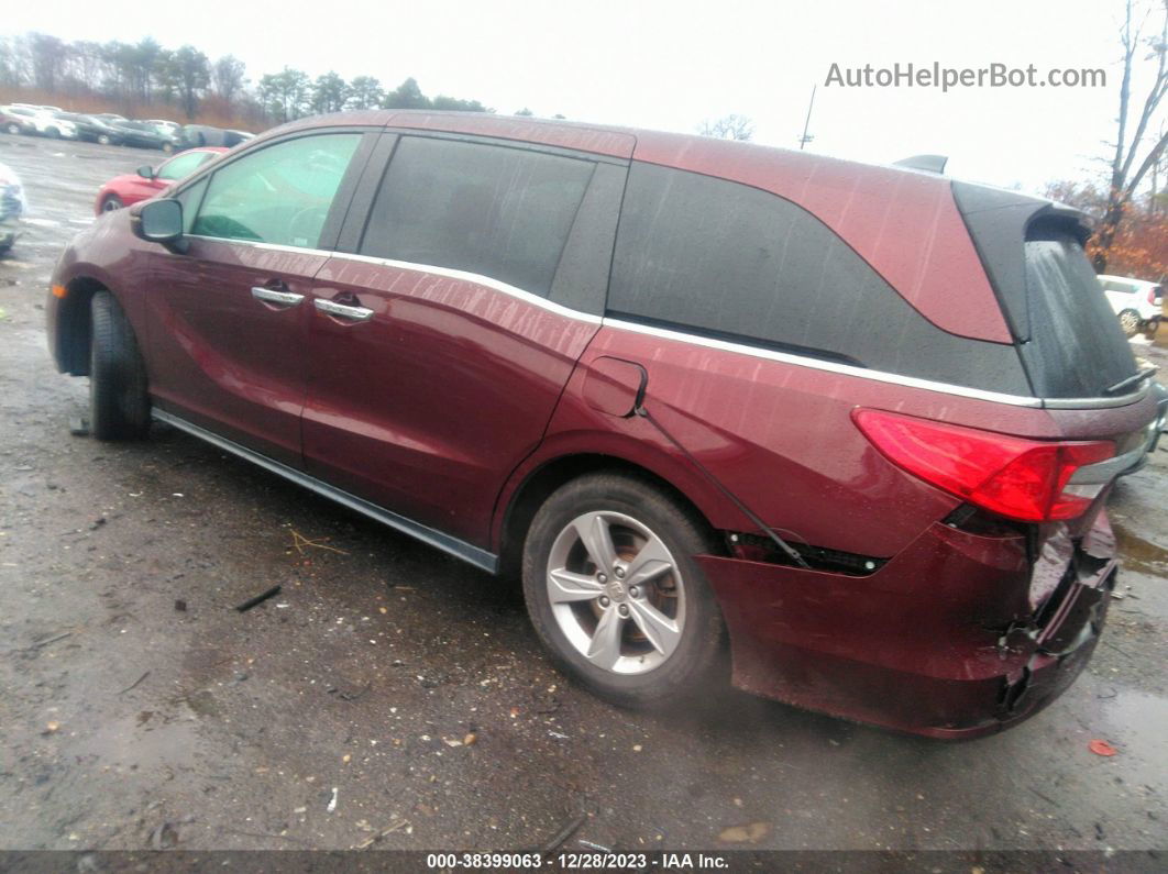 2019 Honda Odyssey Ex-l Burgundy vin: 5FNRL6H78KB048708