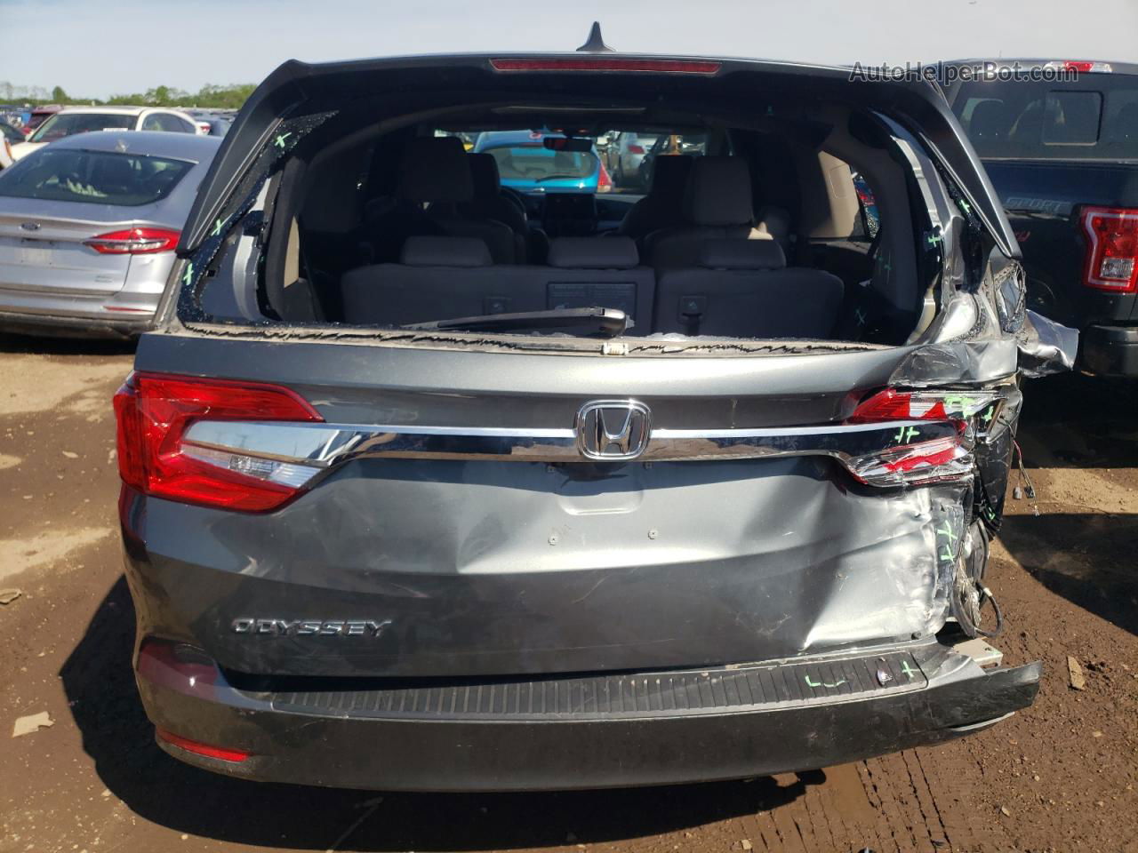 2019 Honda Odyssey Exl Gray vin: 5FNRL6H78KB050913