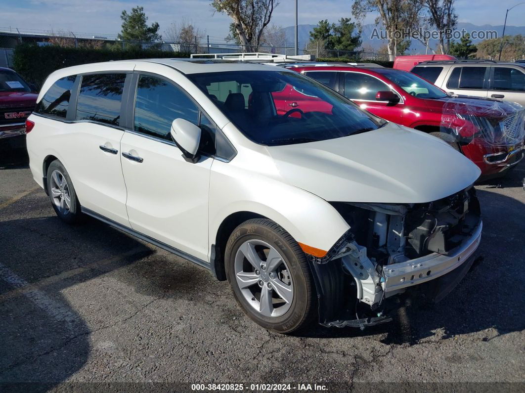 2019 Honda Odyssey Ex-l White vin: 5FNRL6H78KB081112