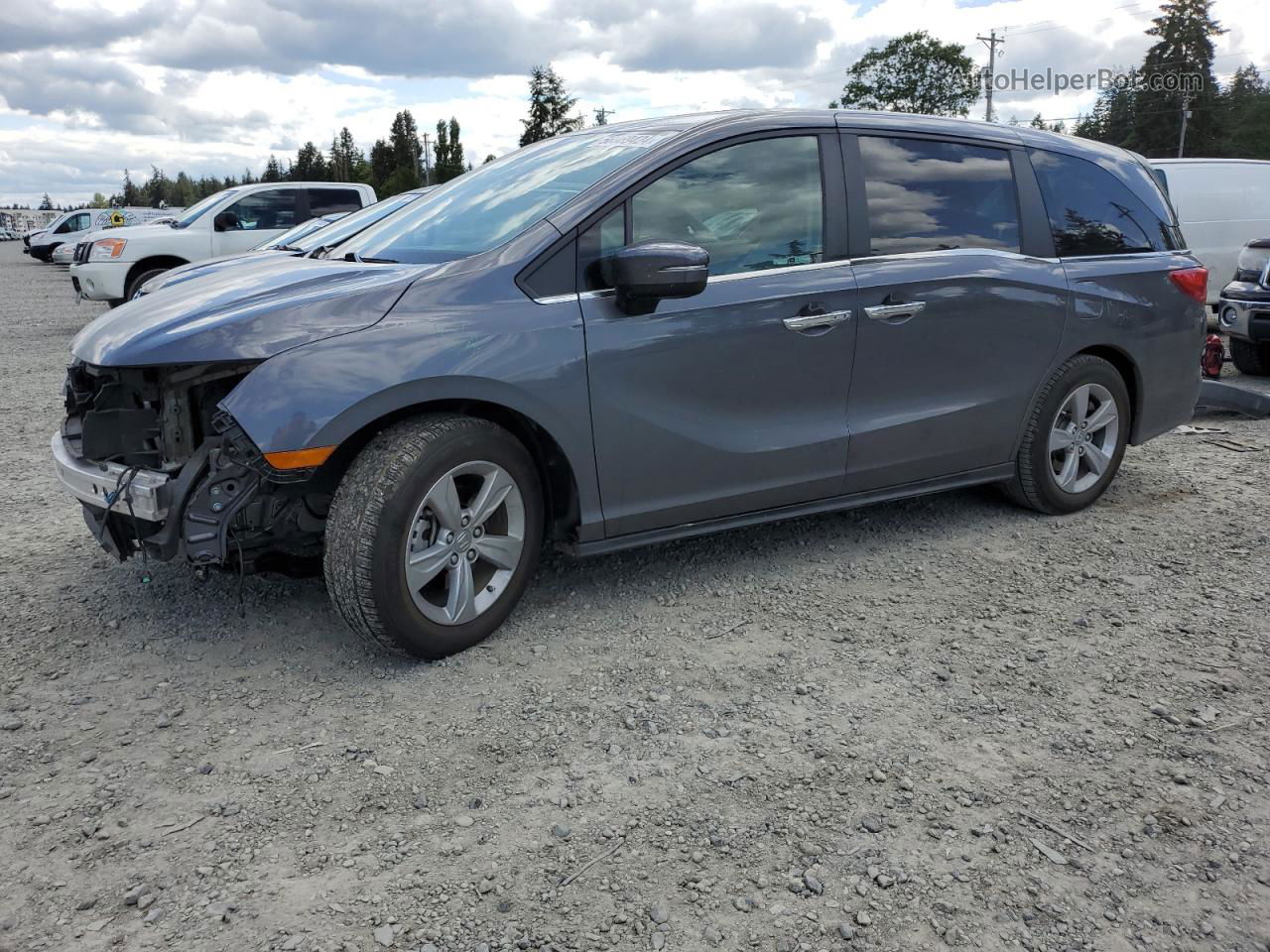 2019 Honda Odyssey Exl Charcoal vin: 5FNRL6H78KB094152