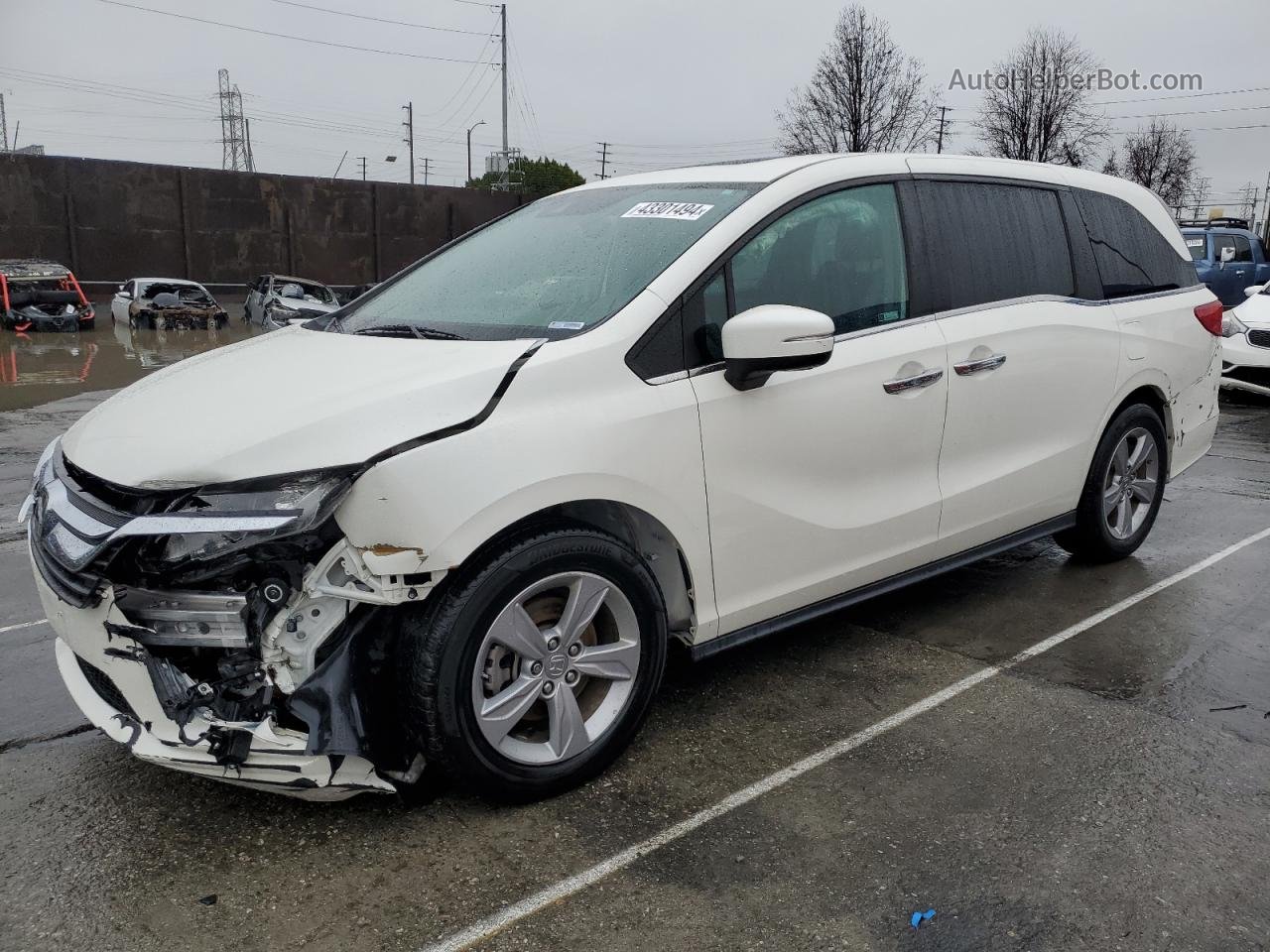2019 Honda Odyssey Exl Белый vin: 5FNRL6H78KB109331