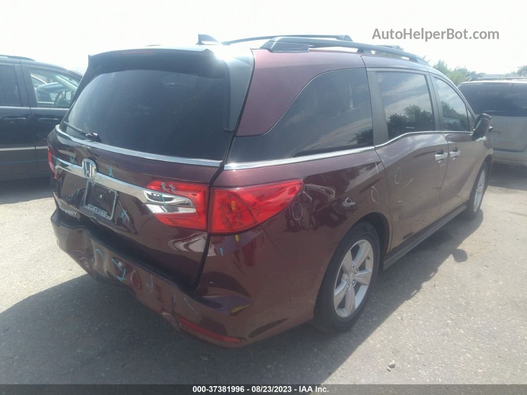 2019 Honda Odyssey Ex-l Maroon vin: 5FNRL6H78KB111337