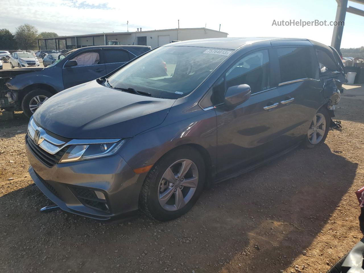 2019 Honda Odyssey Exl Gray vin: 5FNRL6H78KB138201