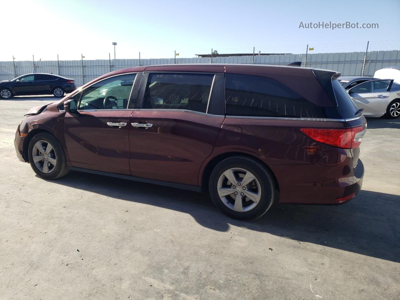 2020 Honda Odyssey Exl Burgundy vin: 5FNRL6H78LB046233