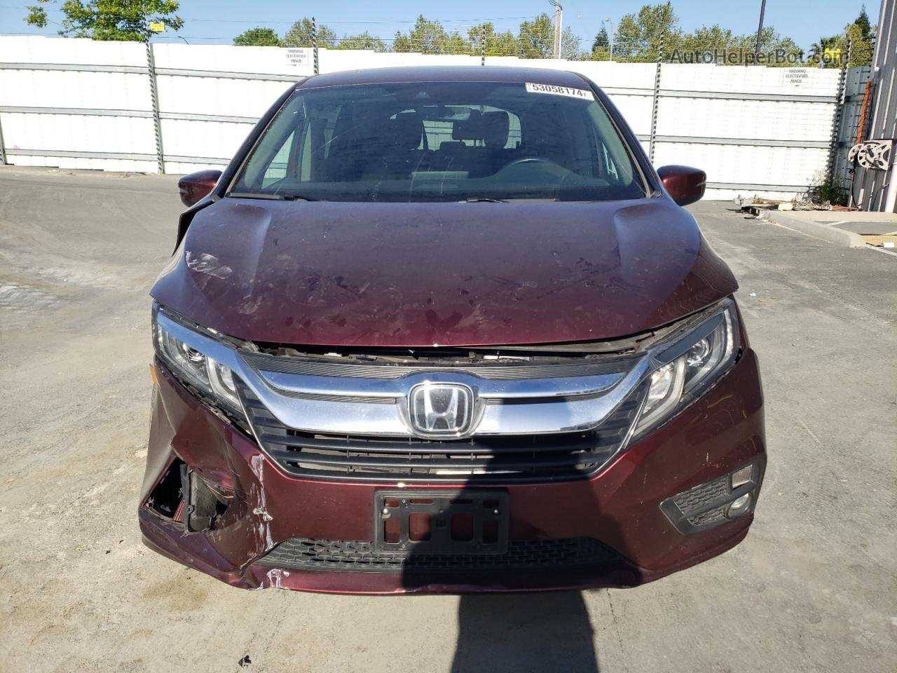 2020 Honda Odyssey Exl Burgundy vin: 5FNRL6H78LB046233