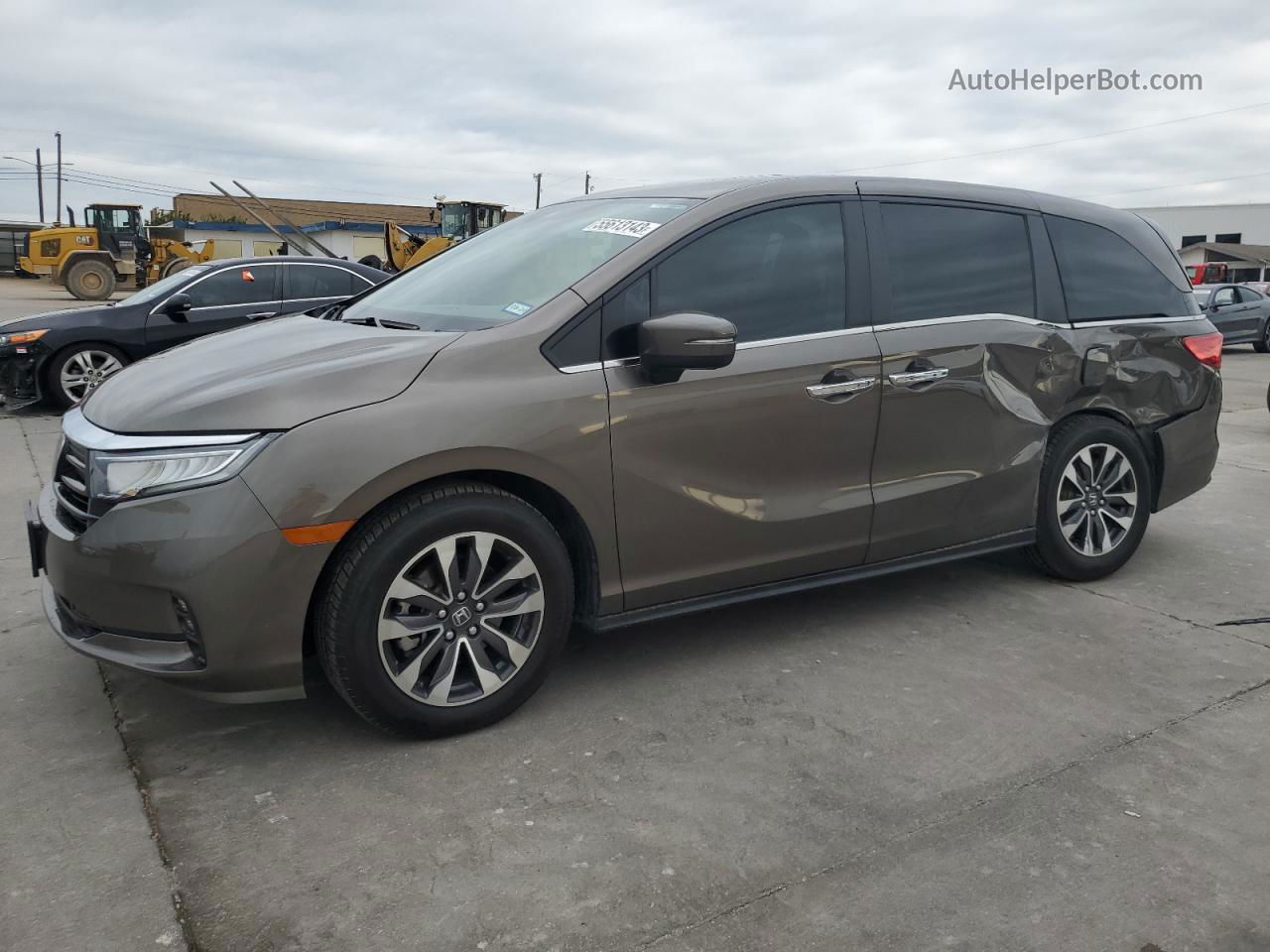 2021 Honda Odyssey Exl Серый vin: 5FNRL6H78MB031877