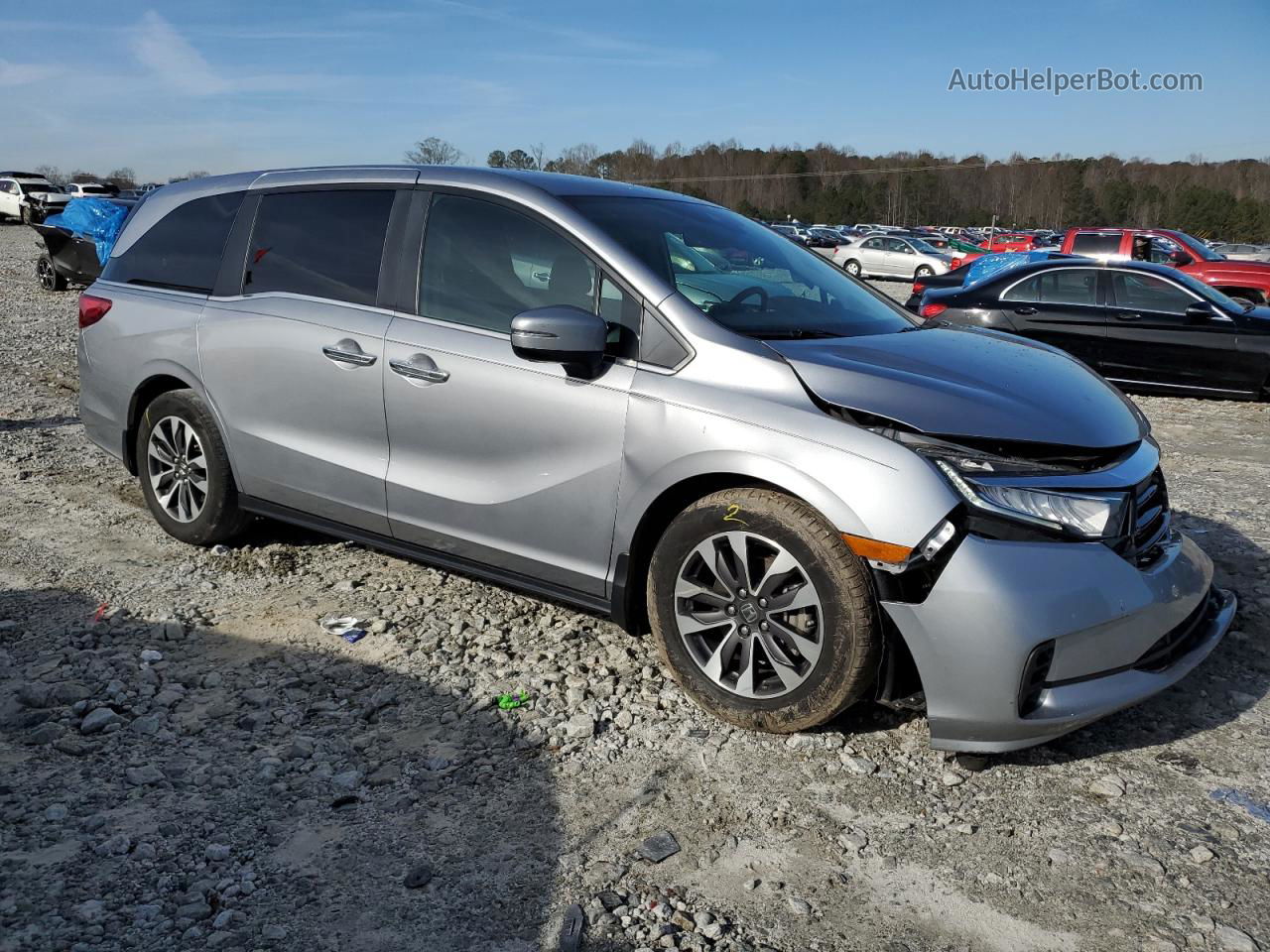 2021 Honda Odyssey Exl Silver vin: 5FNRL6H78MB032477