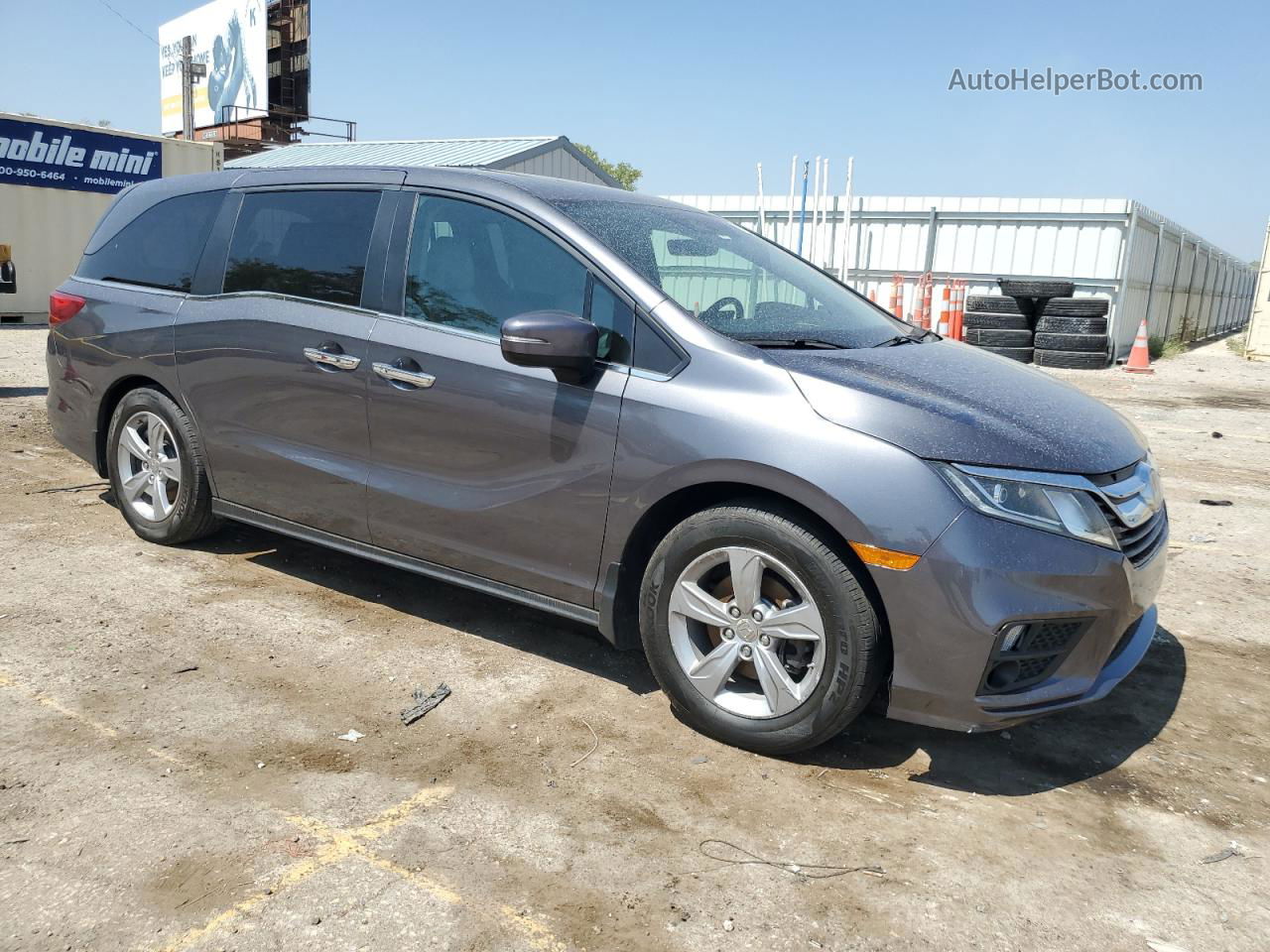 2019 Honda Odyssey Exl Gray vin: 5FNRL6H79KB017046