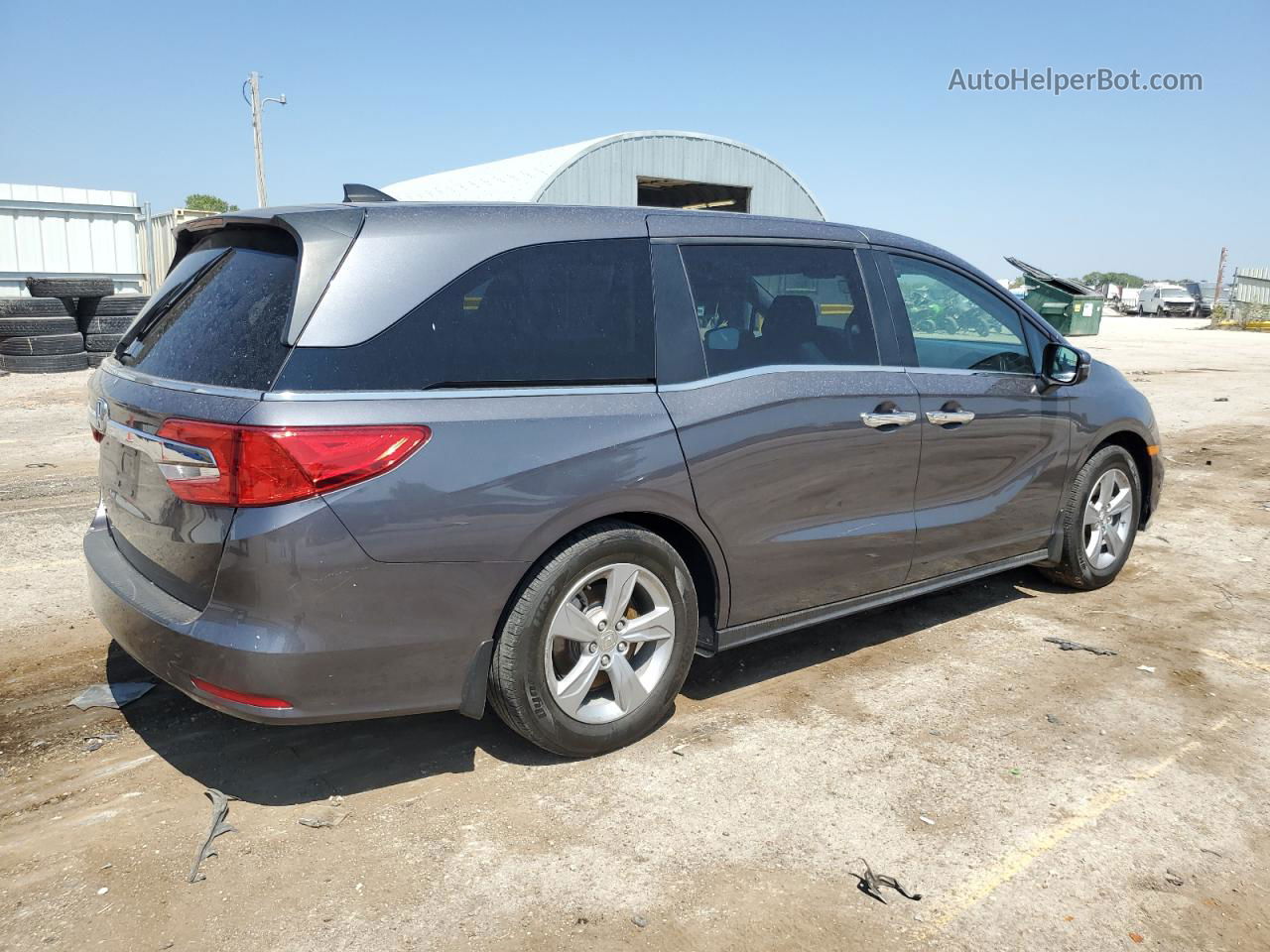 2019 Honda Odyssey Exl Gray vin: 5FNRL6H79KB017046