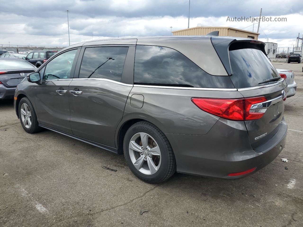 2019 Honda Odyssey Exl Brown vin: 5FNRL6H79KB022358