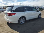 2019 Honda Odyssey Exl White vin: 5FNRL6H79KB102372