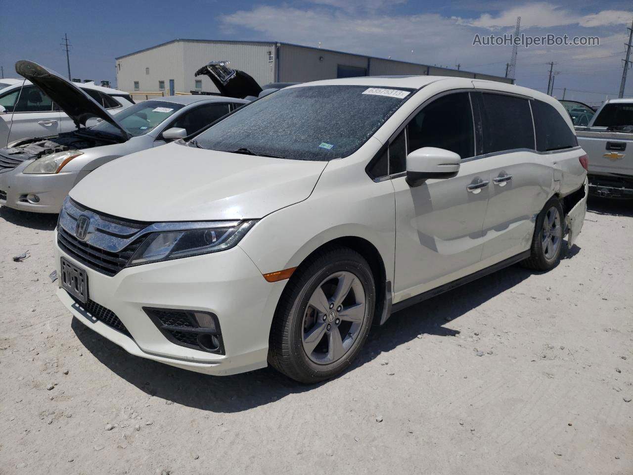 2019 Honda Odyssey Exl Белый vin: 5FNRL6H79KB114568