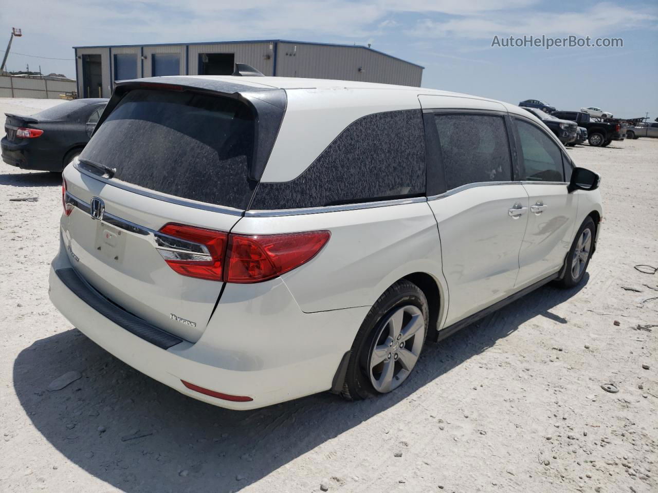 2019 Honda Odyssey Exl White vin: 5FNRL6H79KB114568