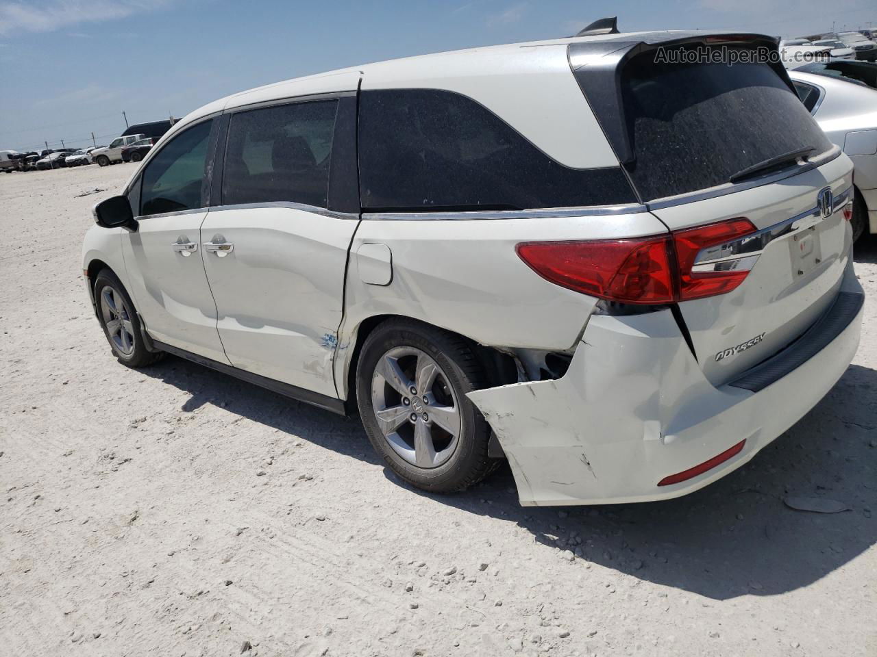 2019 Honda Odyssey Exl White vin: 5FNRL6H79KB114568