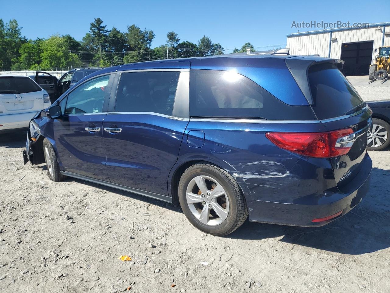 2019 Honda Odyssey Exl Blue vin: 5FNRL6H79KB133508