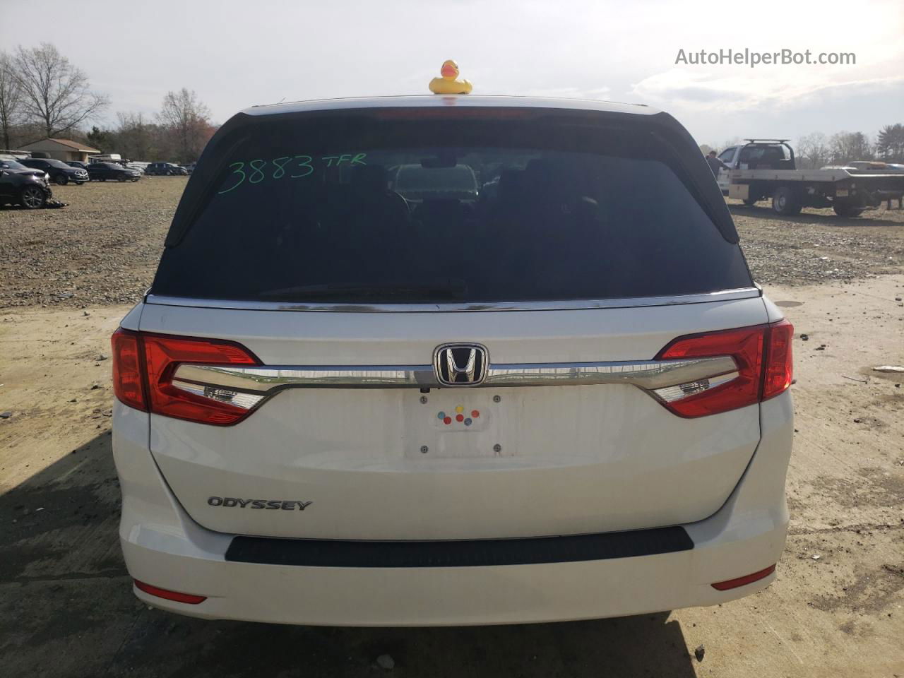 2020 Honda Odyssey Exl White vin: 5FNRL6H79LB001981