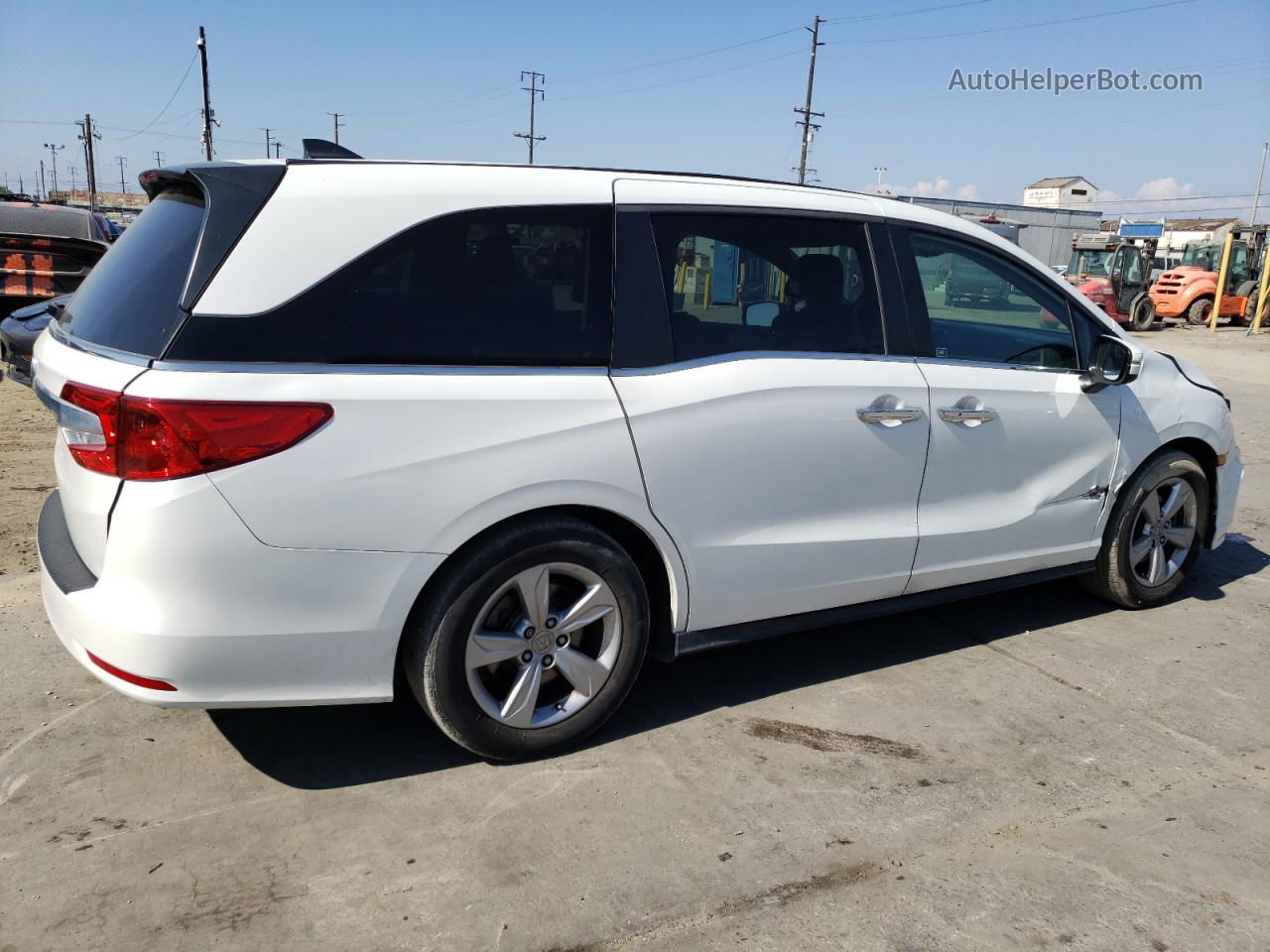 2020 Honda Odyssey Exl White vin: 5FNRL6H79LB021261