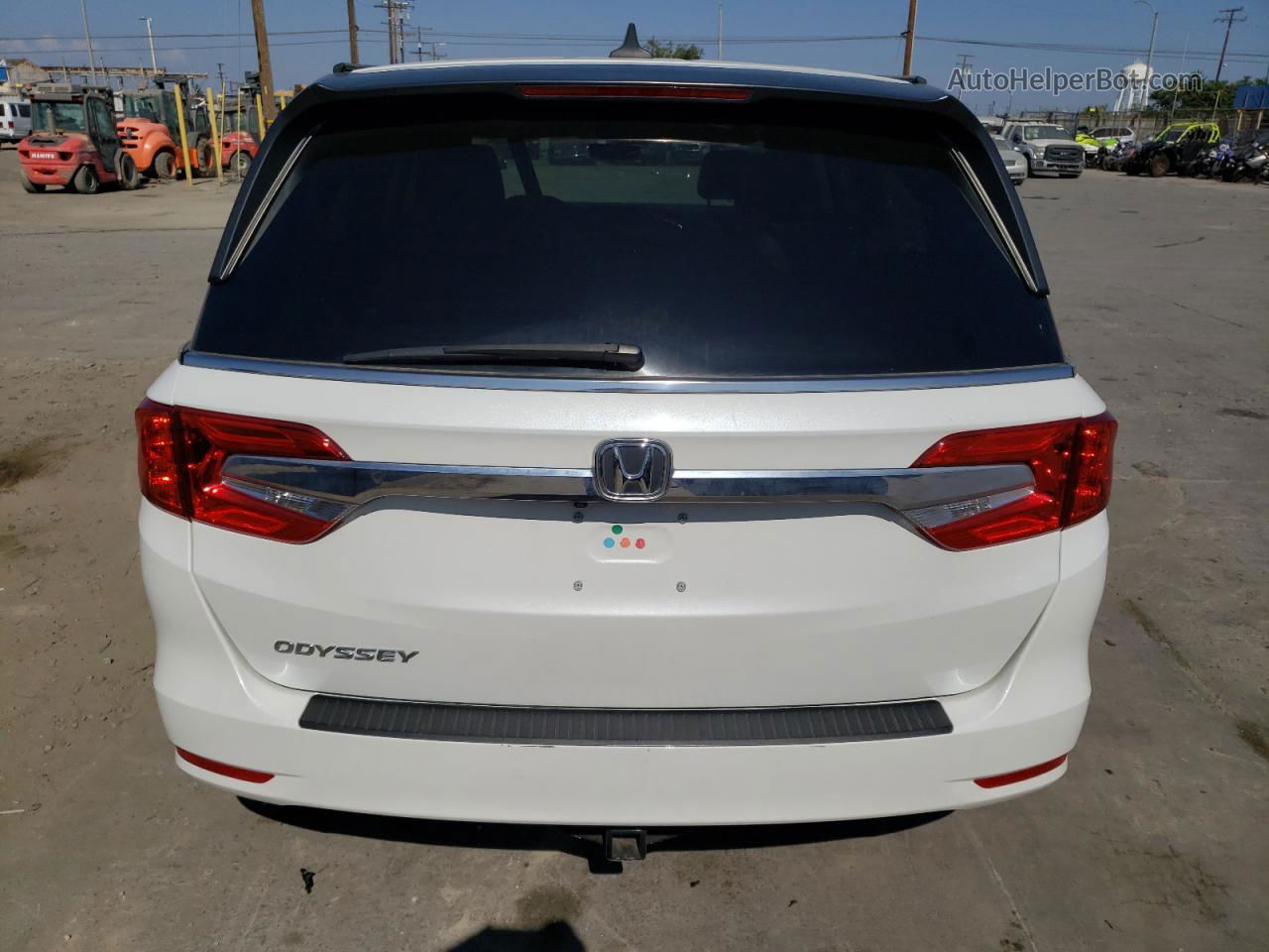 2020 Honda Odyssey Exl White vin: 5FNRL6H79LB021261