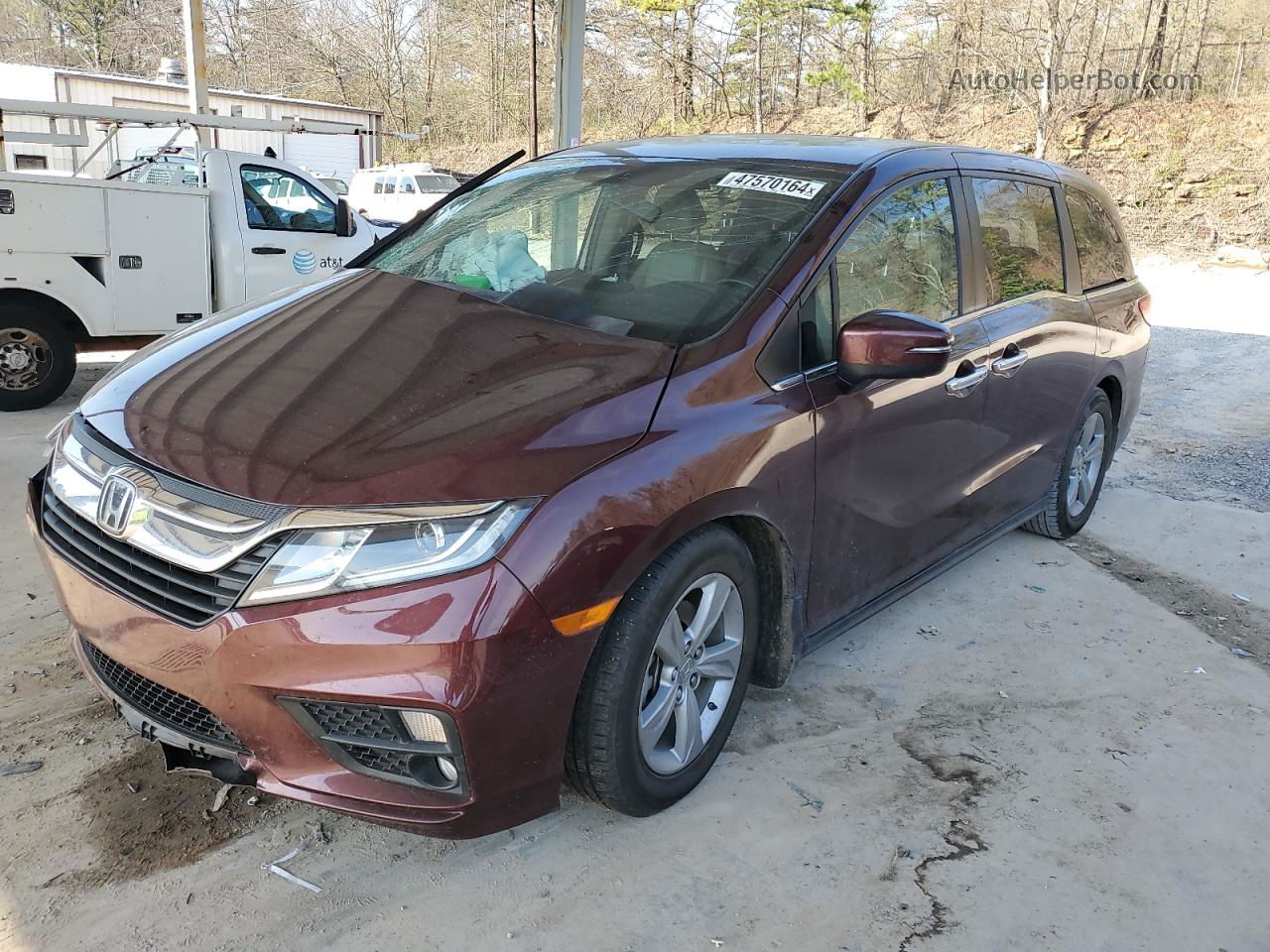 2020 Honda Odyssey Exl Burgundy vin: 5FNRL6H79LB029831