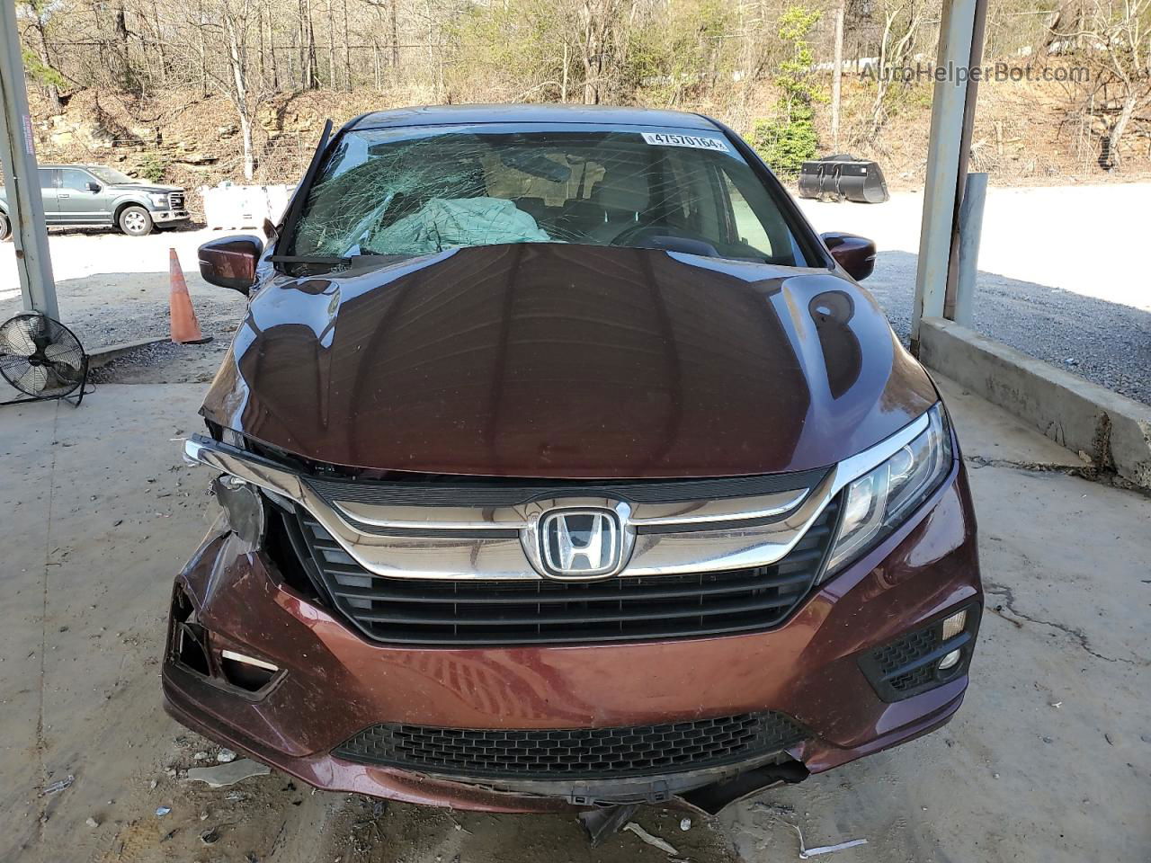 2020 Honda Odyssey Exl Burgundy vin: 5FNRL6H79LB029831