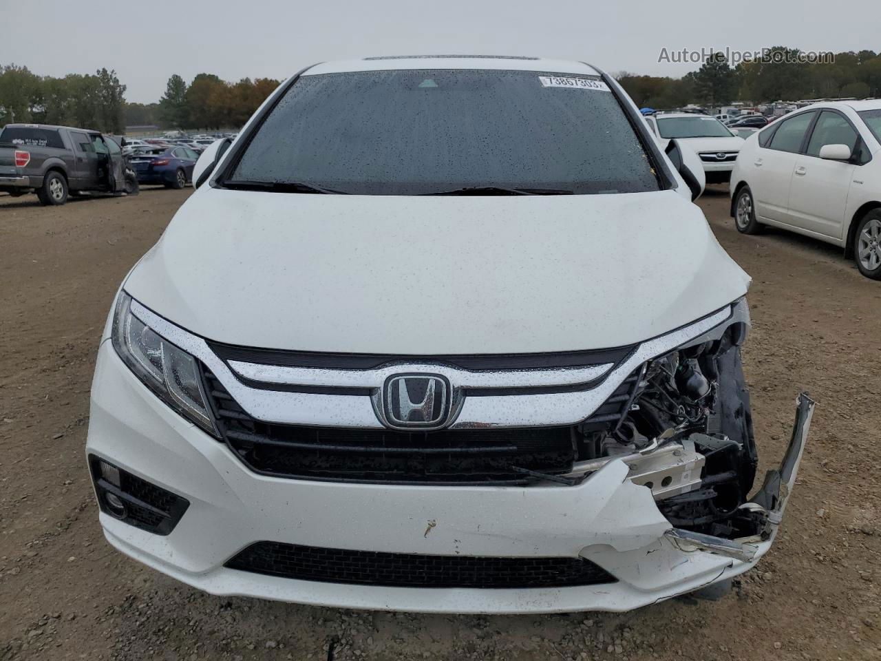 2020 Honda Odyssey Exl White vin: 5FNRL6H79LB054342