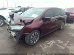 2021 Honda Odyssey Ex-l Burgundy vin: 5FNRL6H79MB006969