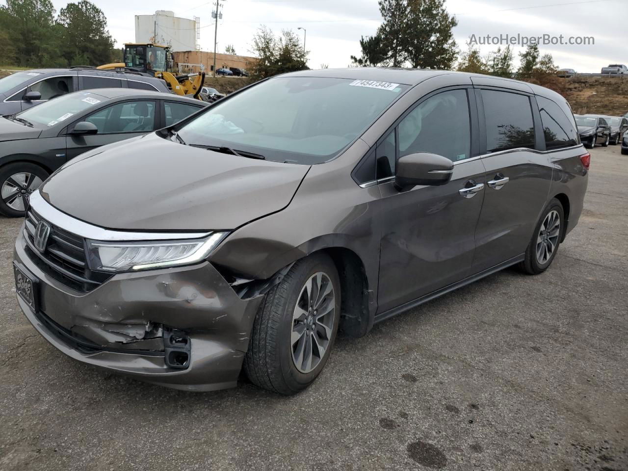 2021 Honda Odyssey Exl Charcoal vin: 5FNRL6H79MB022590