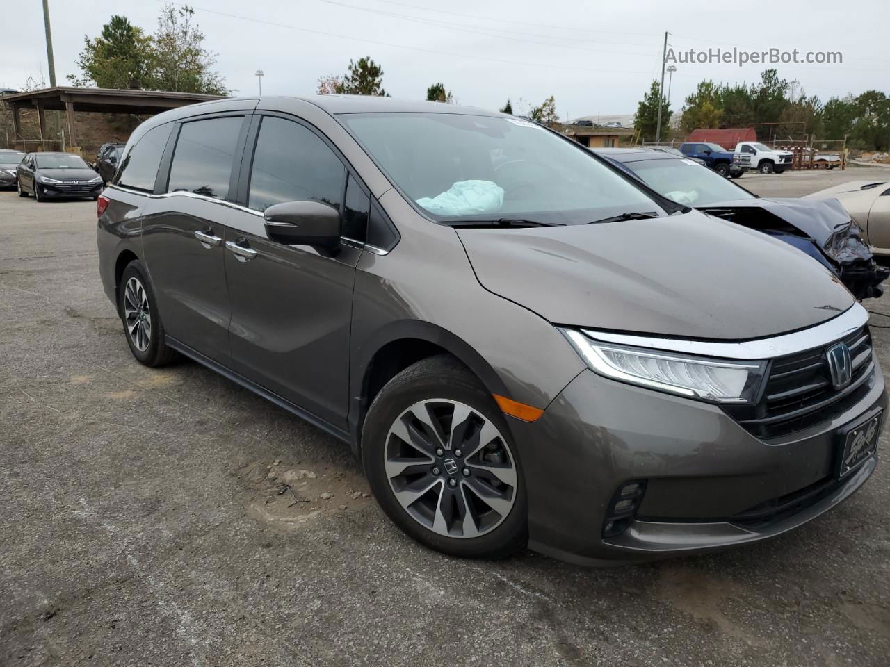 2021 Honda Odyssey Exl Charcoal vin: 5FNRL6H79MB022590