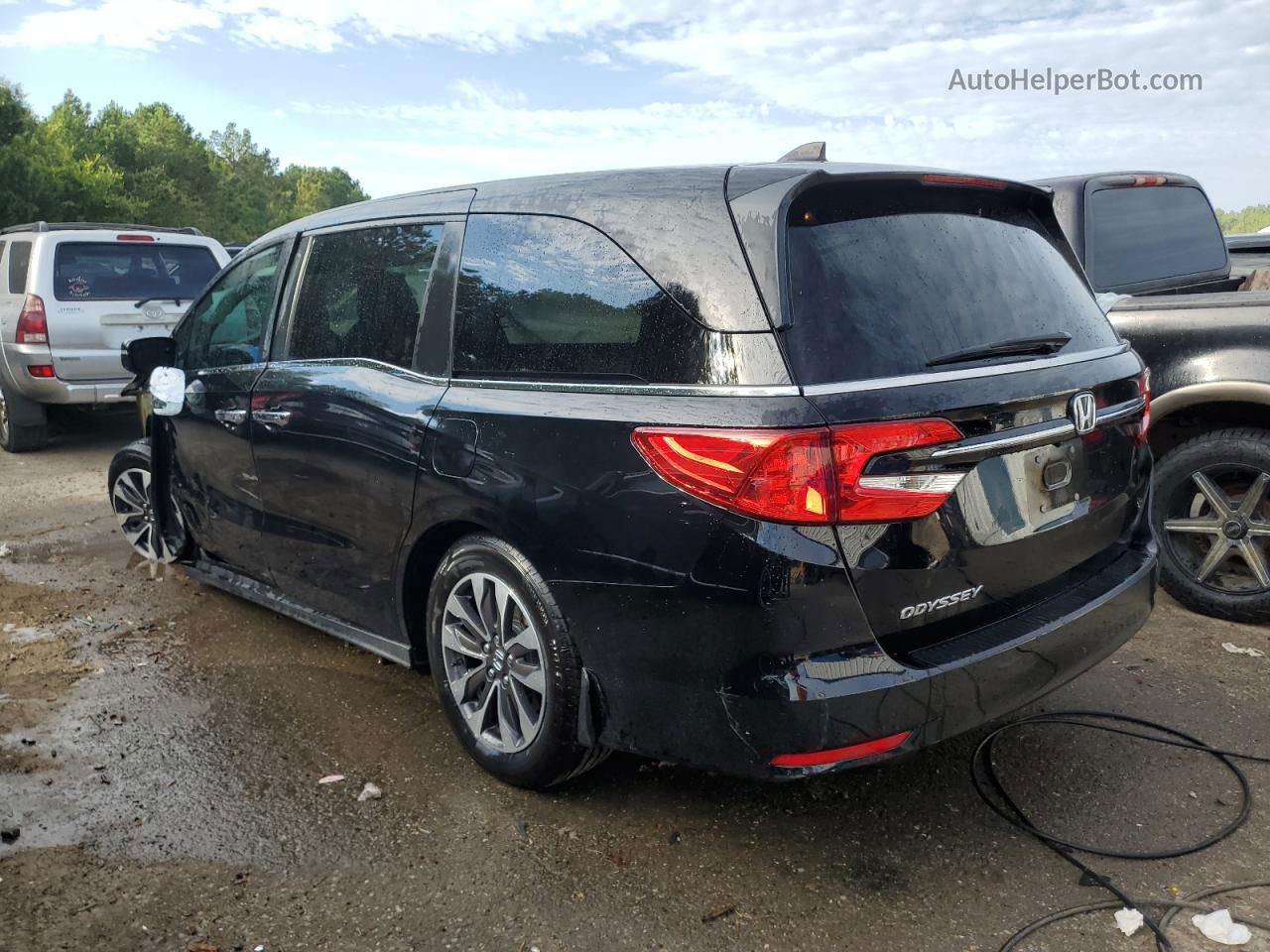 2021 Honda Odyssey Exl Черный vin: 5FNRL6H79MB027613