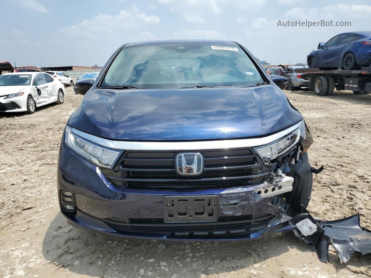 2021 Honda Odyssey Exl Blue vin: 5FNRL6H79MB032004