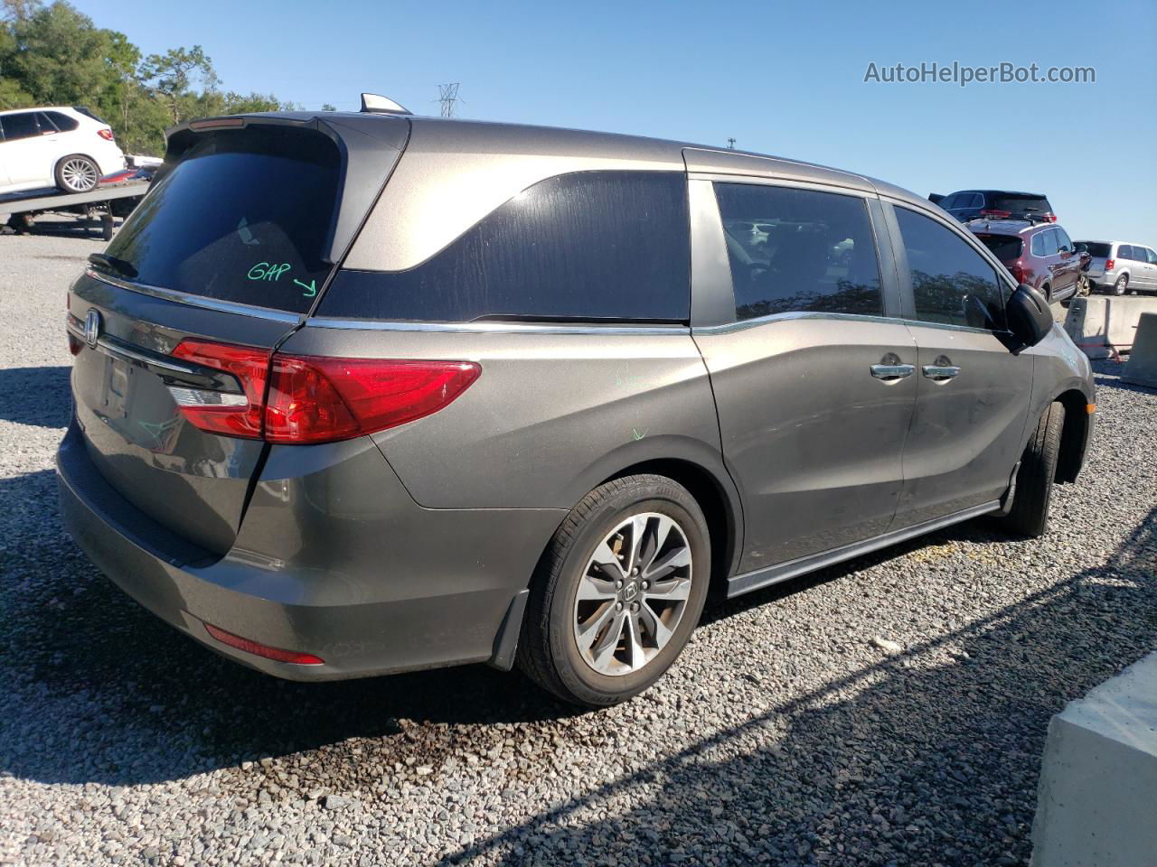 2021 Honda Odyssey Exl Gray vin: 5FNRL6H79MB038434