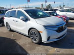 2021 Honda Odyssey Ex-l White vin: 5FNRL6H79MB043486