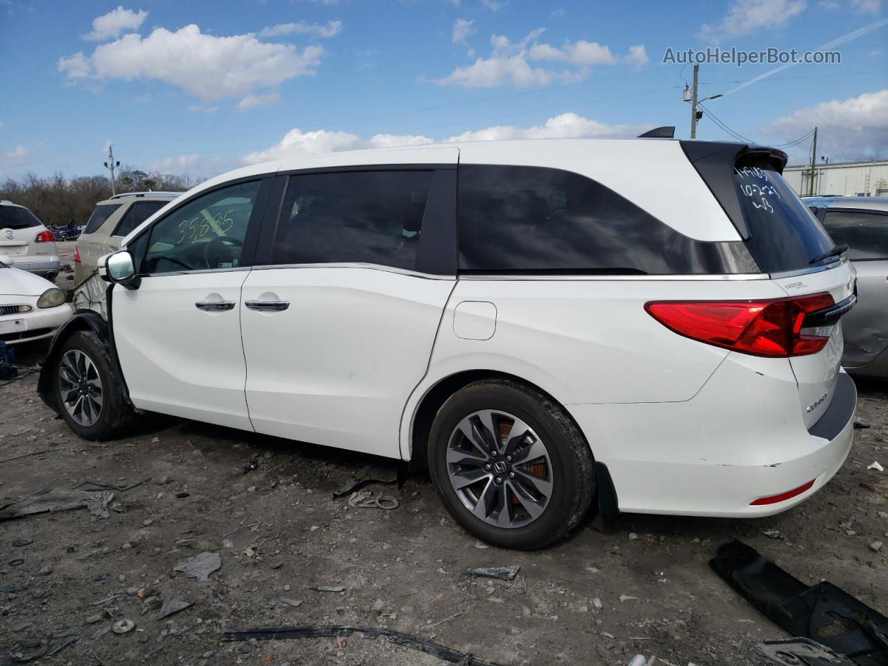 2021 Honda Odyssey Exl Белый vin: 5FNRL6H79MB044055