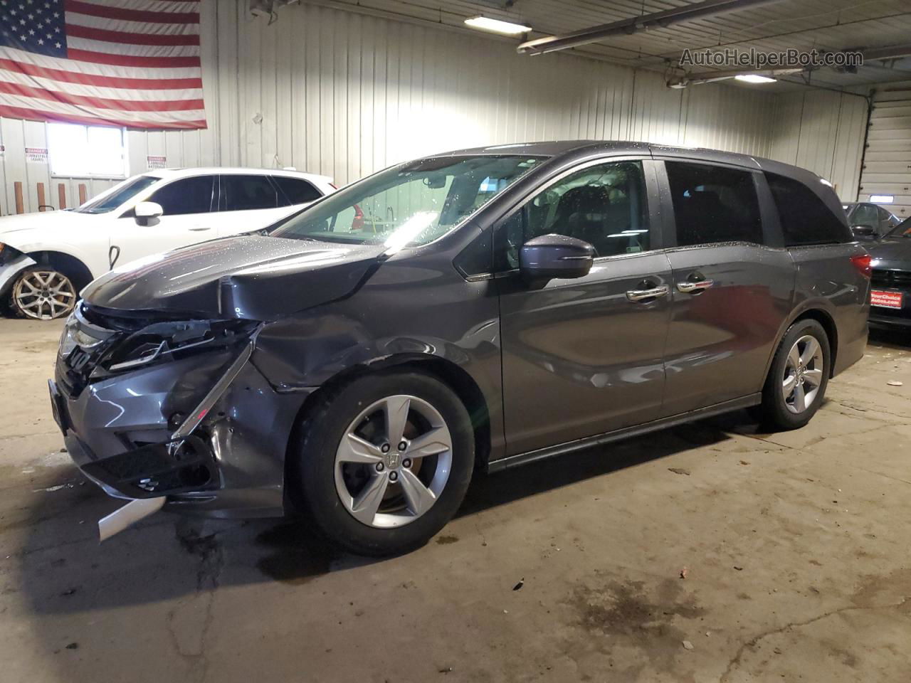 2019 Honda Odyssey Exl Gray vin: 5FNRL6H7XKB054932