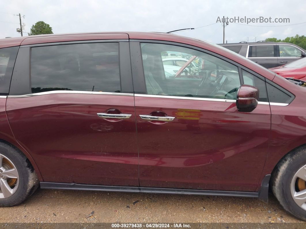 2019 Honda Odyssey Ex-l Maroon vin: 5FNRL6H7XKB070791