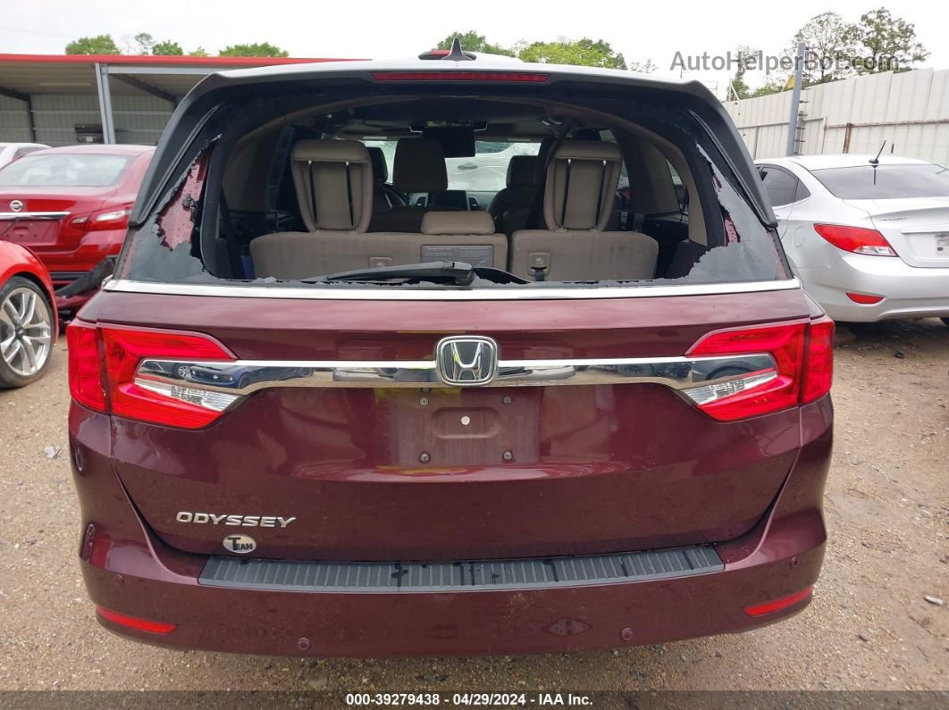 2019 Honda Odyssey Ex-l Maroon vin: 5FNRL6H7XKB070791