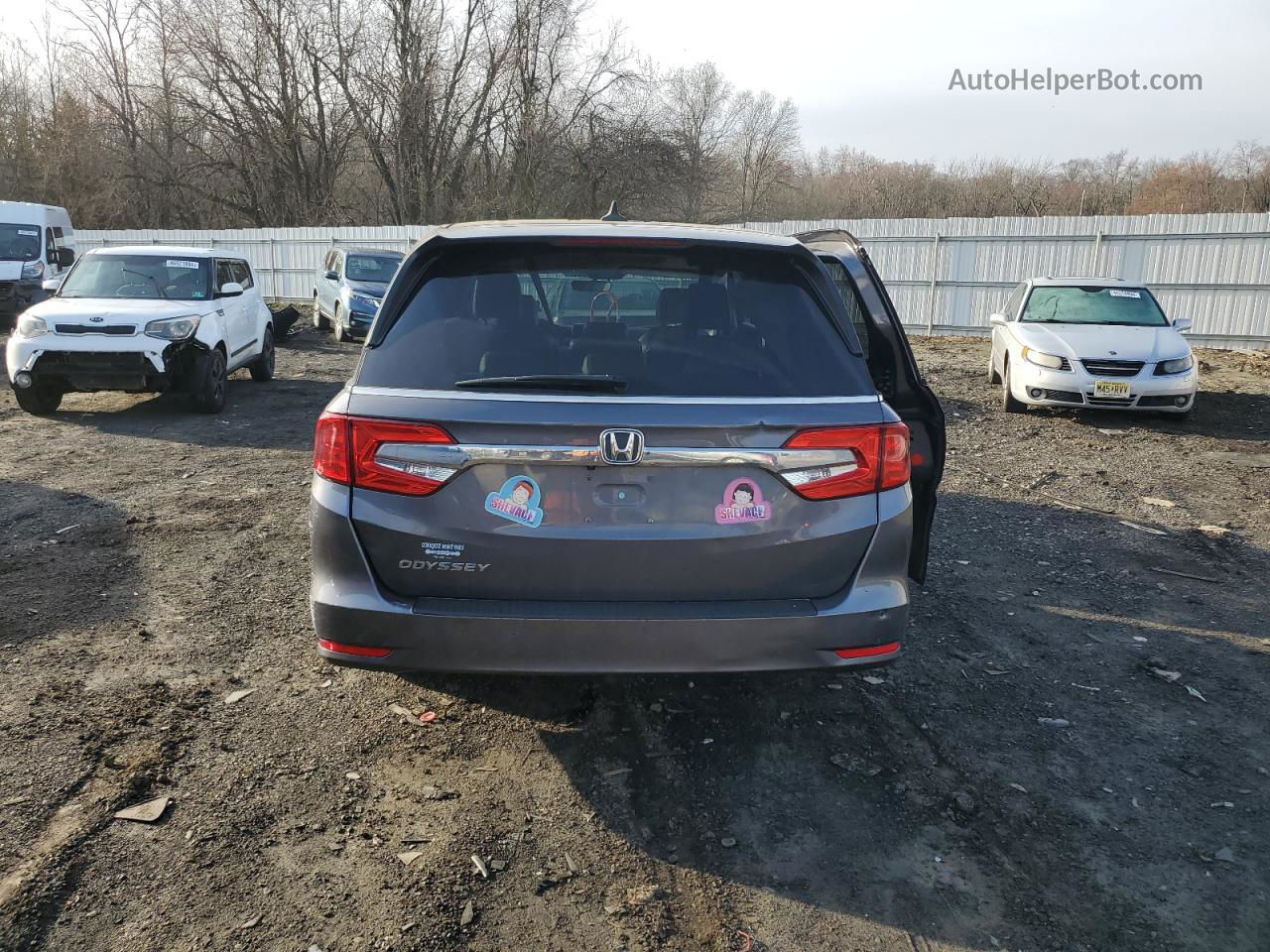 2019 Honda Odyssey Exl Черный vin: 5FNRL6H7XKB089308