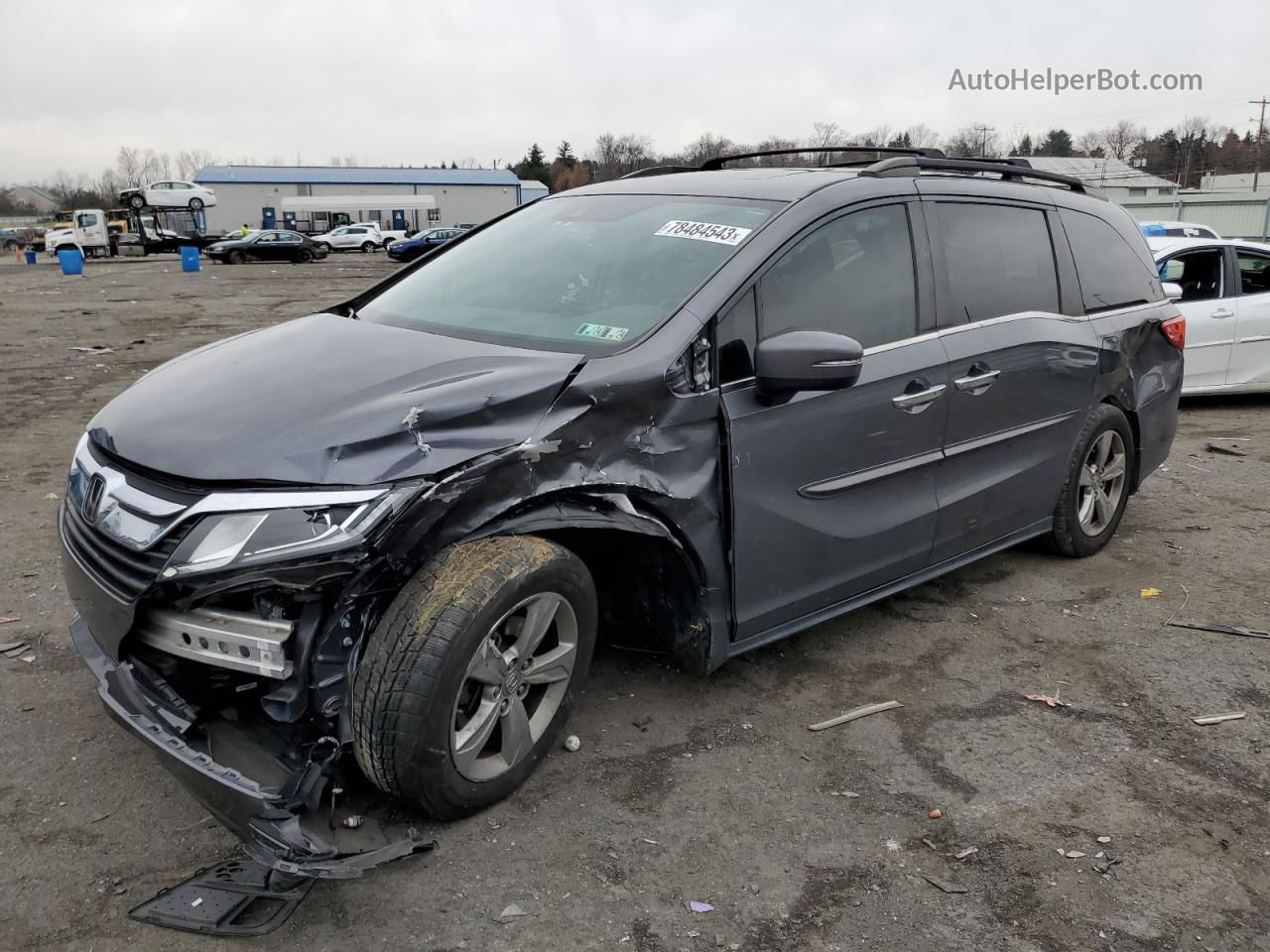 2019 Honda Odyssey Exl Серый vin: 5FNRL6H7XKB094198