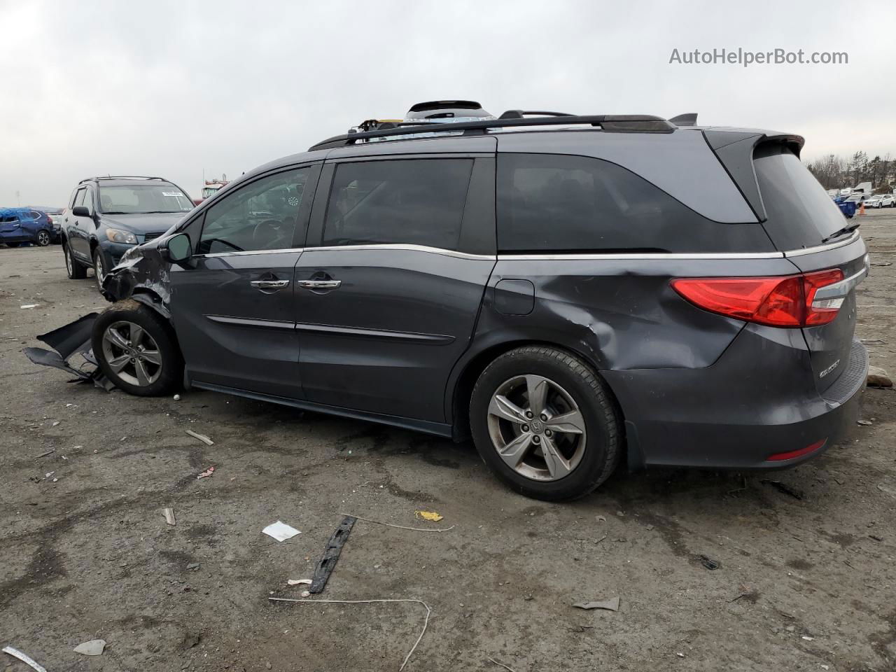 2019 Honda Odyssey Exl Gray vin: 5FNRL6H7XKB094198