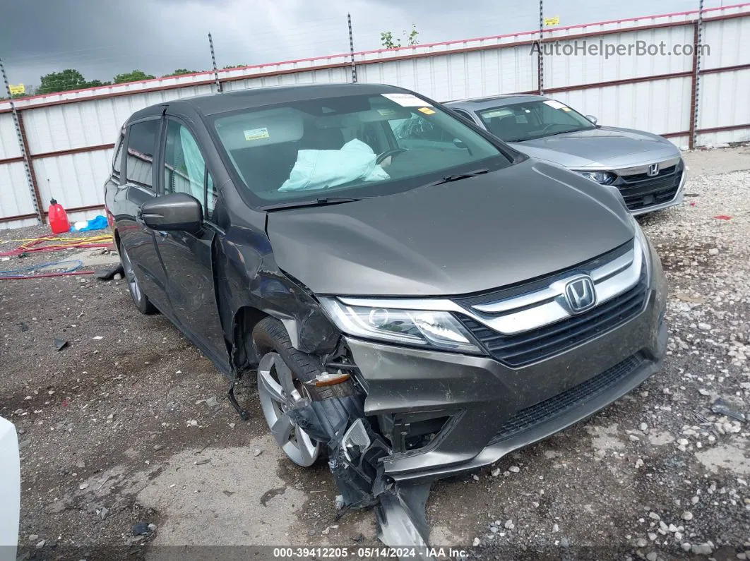 2019 Honda Odyssey Ex-l Brown vin: 5FNRL6H7XKB097229