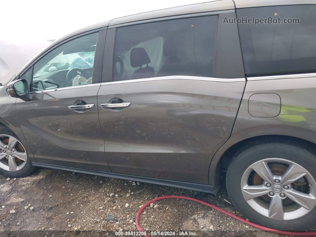 2019 Honda Odyssey Ex-l Brown vin: 5FNRL6H7XKB097229